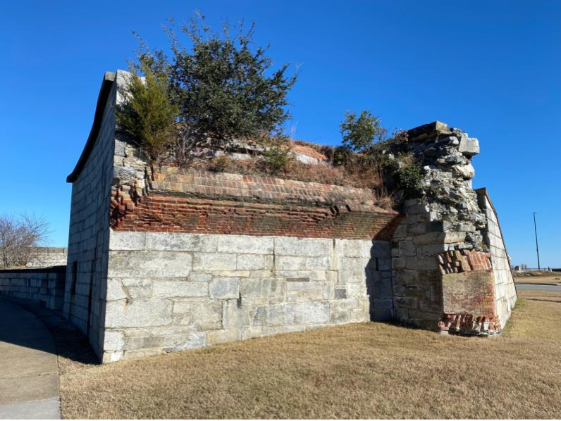 A very old storage building on Fort Monroe.