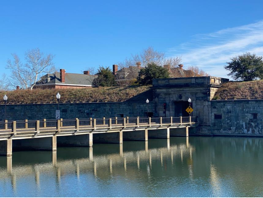 Fort Monroe's iconic gate