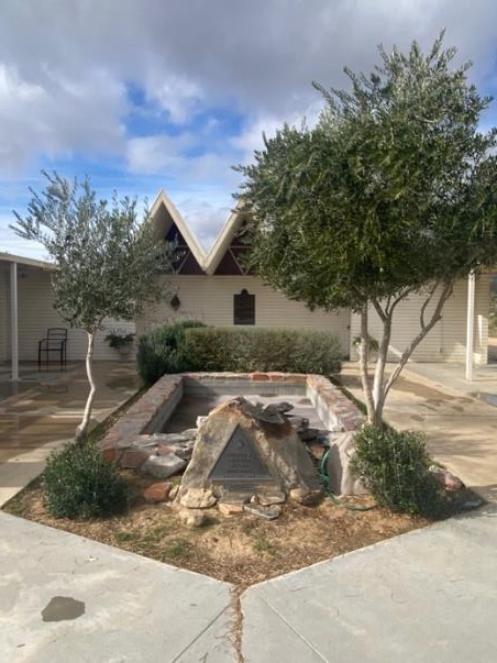 Lotus Meditation Building at the Institute for MentalPhysics near Joshua Tree. Just one building of many at this fascinating spiritual retreat.