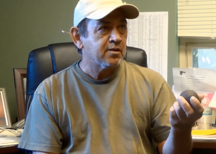 Daryl Sullivan in Barrett's famous 2010 documentary the Battle of Port Gamble. (Winner of several Awards held annually at the Grub Hut in Greater Kingston).