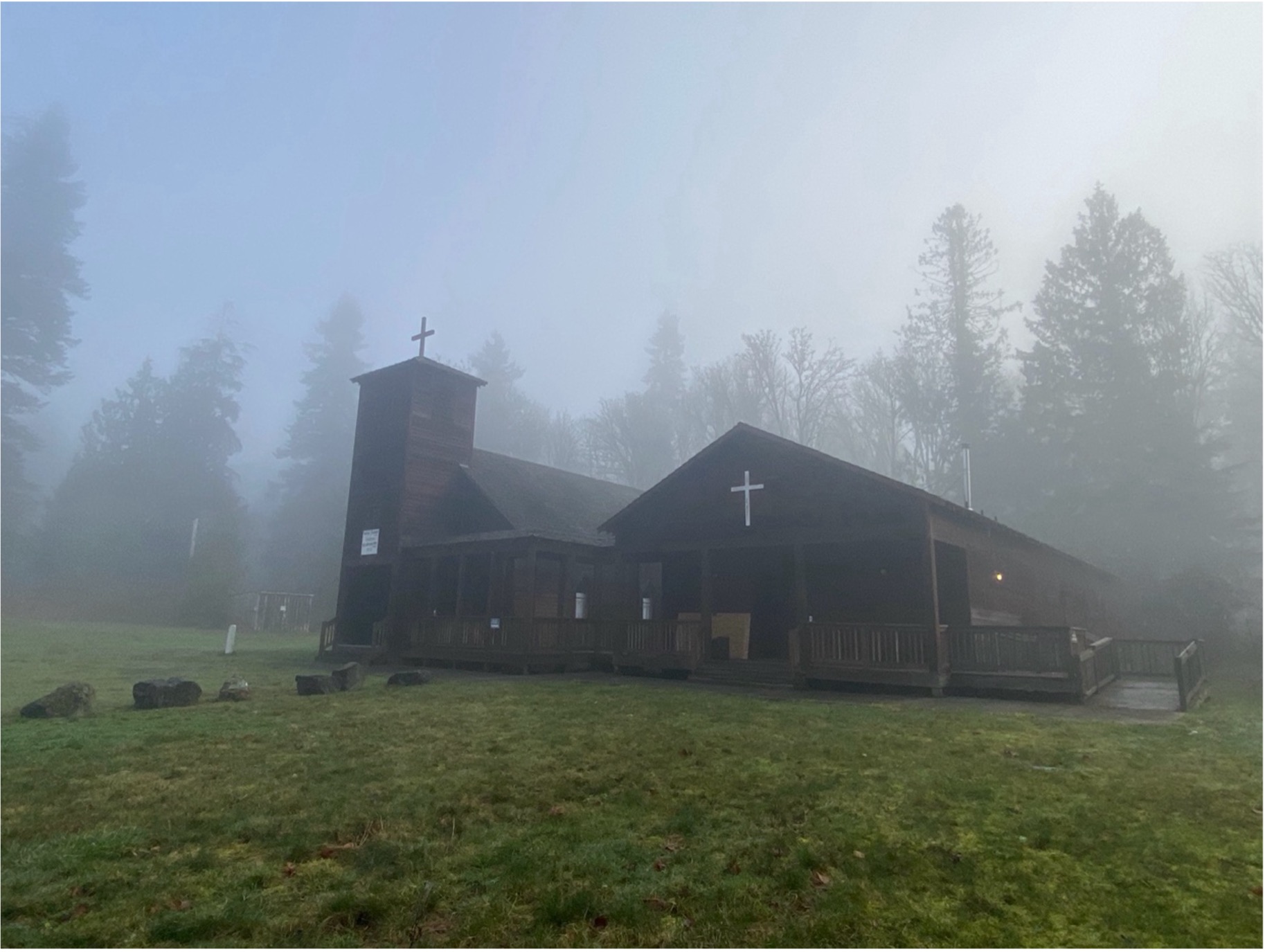 Historic Indian Shake Church at Tulalip, Washington (photo taken by me in 2026)