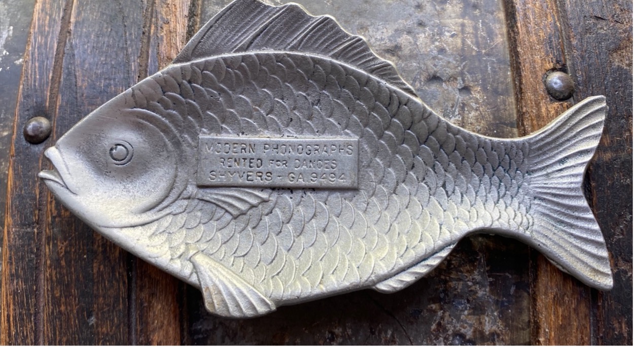A very rare Shyver fish advertising ash tray found in an antique mall in Port Angeles, WA